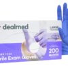 Dealmed Medical Exam Nitrile Gloves– 200 Count, Disposable Non-Irritating Latex Free Multi-Purpose Use for a First Aid Kit and Facilities, Large Large (Pack of 200) Purple (Pack of 1) 11 51UNm26P6wL