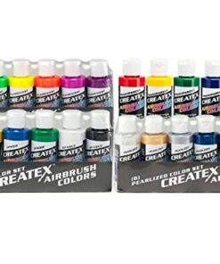 Createx Colors Airbrush Paint - 22 Colors and Cleaner - 2 oz 7 51UTxwdzFL
