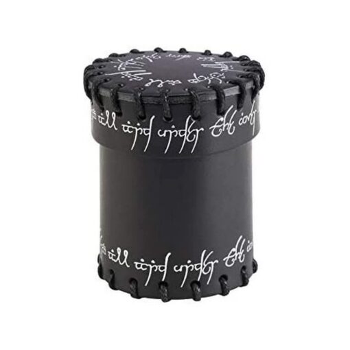 Q WORKSHOP Elvish Black Leather Dice Cup