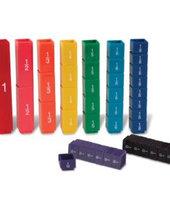 Learning Resources Fraction Tower Fraction Cubes, 51 Pieces 11 51UZ3C0evZL