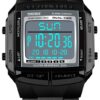 FANMIS Unisex Luxury Digital Watches Multifunctional Stopwatch Countdown Alarm Backlight Water Resistant Watch Black 44 51UaxBOIUJL