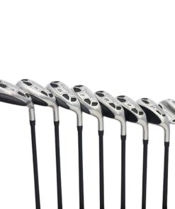 Men’s Powerbilt Golf EX-550 Hybrid Iron Set, which Includes: #4, 5, 6, 7, 8, 9, PW +SW Senior Flex Right Handed New Utility “A” Flex Club 12 51Ue4Bo732L