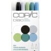Copic Ciao Set Alcohol Marker, Sea, 6 Count Markers 26 51Uikdc4W6L