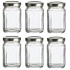 Nakpunar 6 pcs, 6 oz Square Glass Jars for Jam, Honey, Wedding Favors, Shower Favors, Baby Foods, DIY Magnetic Spice Jars 42 51UlSEdAM3L