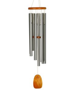 Woodstock Wind Chimes for Outside, Garden Decor, Outdoor Decor for Your Patio and Front Porch (39") Woodstock Gregorian Chimes Tenor Silver Inspirational and Memorial Wind Chime (GTS) GTS