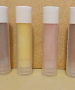Vivaplex 50, Clear, Empty, 5.5 ml Lip Balm Tubes with White Caps 27 51Uok0E656L