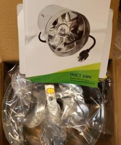 VIVOSUN 8 Inch Inline Duct Fan 420 CFM, HVAC Exhaust Ventilation Fan with Low Noise for Basements, Bathrooms, Kitchens and Attics, Silver 8'' 30 51UpFaNXT4L