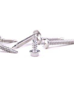 Hilitchi 410 Stainless Steel #8 Hex Washer Head Self Drilling Sheet Metal Tek Screws Assortment Kit Set with Drill Point, Self Driller, 200 Pieces 11 51UsW0vBOnL