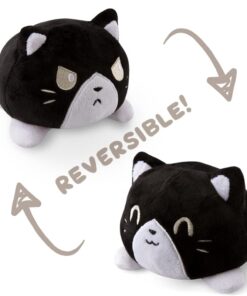 TeeTurtle - The Original Reversible Cat Plushie - Tuxedo - Cute Sensory Fidget Stuffed Animals That Show Your Mood 11 51Ut0r8z1uL