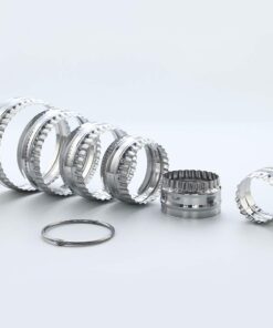 SurgeHai Fluted Cookie Cutters- Round Biscuit Cutters Set of 6 Pieces, Double Sided Fluted and Plain Edge Cookie Cutters, Stainless Steel 6 PCS - Fluted Round 15 51UuYFNz0BL