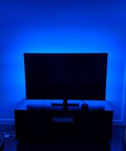 SUPERNIGHT LED Strip Light, 2835 SMD RGB Multi-Color Changing Lights, 16.4ft 300 LEDs Rope with IR Remote Controller, 12V Power Supply for Bedroom, TV-Back Lighting, Halloween, Christmas 2835RGB 24Keys 91 51UvpsKwbxL