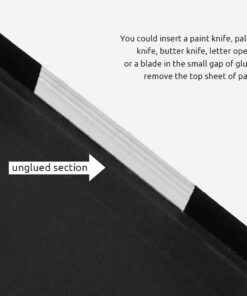 Alternative view of Paul Rubens Watercolor Paper Block, Artist Quality Hot Pressed Paper for Watercolors and Wet Media Block, 100 Percent Cotton, 10.63 x 7.68 inches, 140lb, 20 Sheets (Pink) Pink Cover-Block 10.63" x 7.68"