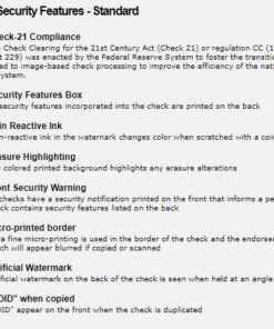 CheckOMatic Computer Check Paper - 100 Pack - Top Blank Stock Checks - Security Features & Laser Printer Compatible - Blue Diamond 9 51V1Xu akxL