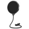 Aokeo Professional Microphone Pop Filter Mask Shield For Blue Yeti and Any Other Microphone, Mic Dual Layered Wind Pop Screen With A Flexible 360° Gooseneck Clip Stabilizing Arm Black 3 51V26Z6csmL
