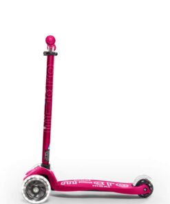 Micro Kickboard - Maxi Deluxe LED - Three Wheeled, Lean-to-Steer Swiss-Designed Micro Scooter for Kids with Motion-Activated Light-Up Wheels for Ages 5-12 Pink 12 51V3ypH4rL