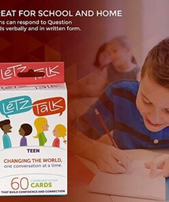 Letz Talk Conversation Cards for Teens - Communication Topics, Conversation Starters - Build Confidence & Emotional Intelligence, Family Games for Kids and Adults - Stocking Stuffers - Ages 13-18 17 51V4QfVYcGL