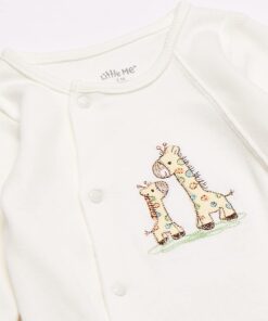 Little Me Unisex Baby 2 Piece Footie and Cap, Giraffe 6 Months 6 51VE0JBYEYS