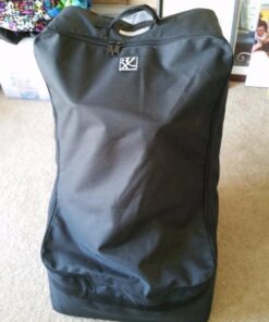 J.L. Childress Ultimate Backpack PREMIUM Padded Car Seat Travel Bag - Thick Padding, Heavy Duty Backpack - Gate Check Bag for Car Seats - Fits All Car Seats & Booster Seats - Black 45 51VJ7zXDHSL