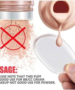 Alternative view of 2 Pack Silicone Makeup Sponge [Washable] Premium Quality - Gel Foundation Makeup and Puff BB - Best Silisponge Cosmetic Beauty Tools Blender [Clear]