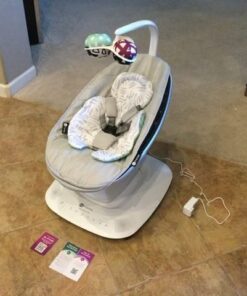 4moms MamaRoo Multi-Motion Baby Swing, Bluetooth Enabled with 5 Unique Motions, Grey 40 51VLgIQK7qL