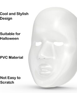 FX Lot of 24 Masks White Plastic Full Face Decorating Craft Halloween School 23 51VLumZ ZDS