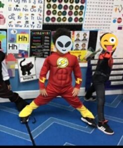 Rubie's DC Comics Deluxe Muscle Chest The Flash Child's Costume Small 27 51VMzECYNlL