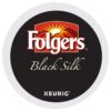 Folgers Black Silk Dark Roast Coffee, Keurig K-Cup Pods,24 Count (Pack of 4) Black Silk - Dark Roast 24 Count (Pack of 4) 3 51VO8FMNpcL