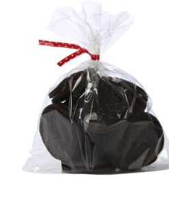 Brandon-super 100 Pcs 8 in x 6 in Clear Flat Cello Cellophane Treat Bags Good for Bakery,Popcorn,Cookies, Candies,Dessert, Birthday 1.4mil.Give Metallic Twist Ties! 6x8 Inch (Pack of 100) 20 51VPFCGqvrL