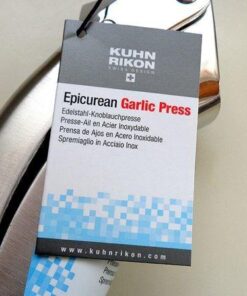 Kuhn Rikon Epicurean Garlic Press, Stainless Steel, 6.5 x 1 x 1.5 inches, Silver 39 51VQIcQd8L