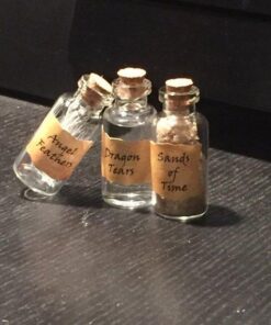 Yesker IPV023 Package of 24 Small Mini Glass Jars with Cork Stoppers-Size: 1-1/2" Tall X 3/4 Inches Diameter, Count 32 51VVPP4IqBL