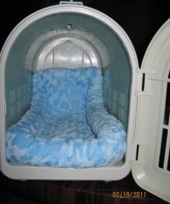 MidWest Homes for Pets Bolster Dog Bed 22L-Inch Blue Dog Bed or Cat Bed w/ Comfortable Bolster | Ideal for XS Dog Breeds & Fits a 22-Inch Dog Crate | Easy Maintenance Machine Wash & Dry 26 51VYQvcbKxL