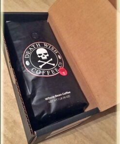 Death Wish Coffee, Organic and Fair Trade Dark Roast Whole Bean Coffee, 16 oz 16 Ounce (Pack of 1) 40 51VaMI4YbEL