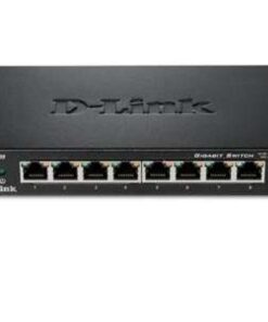 D-Link Ethernet Switch, 8 Port Gigabit Unmanaged Metal Fanless Desktop or Wall Mount Design (DGS-108), Black 8-Port Gigabit Switch 14 51ValxUZqL