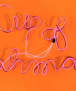 lychee 15ft EL Wire Neon Glowing Strobing Electroluminescent Light El Wire w/Battery Pack for Parties, Halloween Decoration (Pink, Outdoor use) Pink 40 51Vb1RSLwlL 1