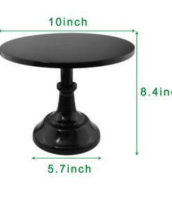 Grand Baker Cake Stand 10 inch Wedding Cake Tools Adjustable Height Fondant Cake Display Accessory for Party bakeware (Black) Black 20 51Vil WTlkL