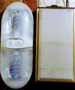 Gold Stars F3528002 Natural White LED RV Ceiling Double Dome Light (Fixture Double 921 Wedge 12v) Double Fixture (1 Pack) 27 51VlAOKOdwL