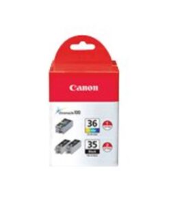 Alternative view of Canon PGI-35/CLI-36 2 Black and 1 Color Value Pack Compatible to iP100, iP110 Black & Color Ink