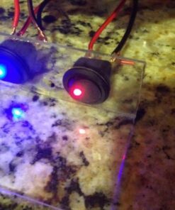 yueton 12pcs Car Truck Rocker Round Toggle LED Switch On-Off Control, Blue, Green, Yellow, Red 43 51VnFsO2hL