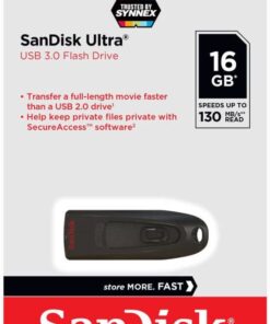 Alternative view of SanDisk 16GB Ultra 130MB/s USB 3.0 Flash Drive SDCZ48-016G Bundle with (1) GoRAM Black Lanyard (16GB, 10 Pack)