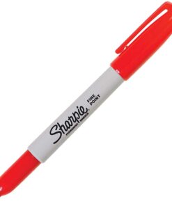 Sharpie 30002 Fine Point Permanent Marker, Marks On Paper and Plastic, Resist Fading and Water, AP Certified, Red Color, Pack Of 2 Boxes Of 12 Markers 11 51W8S2gacxL
