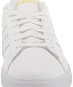 adidas Men's Sneaker 6 White/White/Gold Metallic 9 51WB00BqcfL