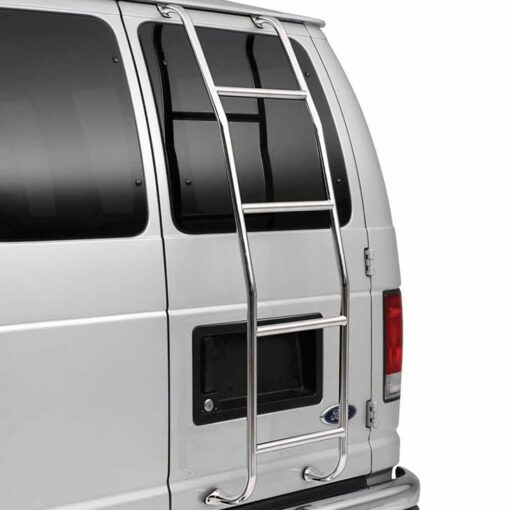 SURCO 093C97 Stainless Steel Van Ladder for Chevy and GMC Full Size Vans 1997-2023