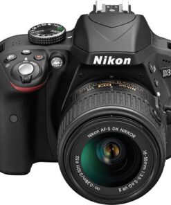 Nikon D3300 DX-format DSLR Kit w/ 18-55mm DX VR II & 55-200mm DX VR II Zoom Lenses and Case (Black) 34 51WBwNShKL