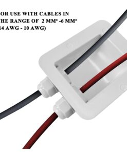 Link Solar Weatherproof ABS Solar Double Cable Entry Gland for All Cable Types 2mm² to 6mm² for Solar Project on Rv, Campervan, Boat 2mm² to 6mm² White 26 51WJHmO2cL