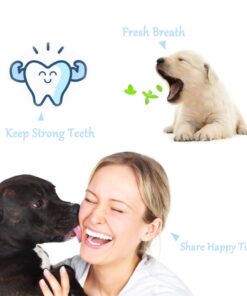 Orgrimmar 2 Pcs Three Sided Pet Toothbrush Dog Brush Addition Bad Breath Tartar Teeth Care Dog Cat Cleaning Mouth 19 51WMPsWeh L