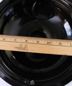 Range Kleen P119204XN 4 Pack Style B Black Porcelain Drip Bowls 2 Small 6 Inch and 2 Large 8 Inch 31 51WPoBVsgyL