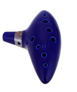 AFUNTA 12 Hole Ocarina Ceramic Alto C Legend of Zelda Ocarina Flute with song book (Neck Strap Cord with Random Color)- Blue 9 51WQXh4c74L