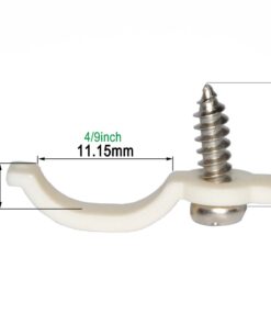 SpiritLED 100 Lots Strip Light Mounting Bracket,One Side Fixing,Screws Included (Ideal for Waterproof Strip Width 10mm(3/8") Ideal for Waterproof Strip Width 10mm(3/8") 14 51WRWm2K2mL