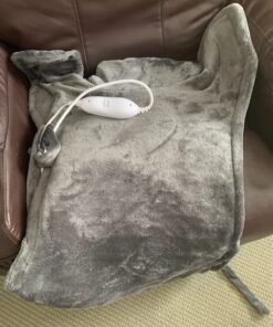 Snailax Heating Pad for Back Pain Relief, Electric Large Heating Pad for Neck and Shoulders,Cramps, Neck Warmer Weighted Wearable Back Heated Wrap, 6 Heat Settings & Auto Shut Off, Washable,Gifts 24" x 33"Gray 69 51WRmdOSwIL