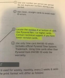 Pyramid Time Systems Model 4000 Auto Totaling Time Clock, 50 Employees, Includes 25 time Cards, Ribbon, 2 Security Keys and User Guide, Made in USA, Silver, "7.25""h x 7""w x 6.75"" d" 16 51WTL4ss0dL